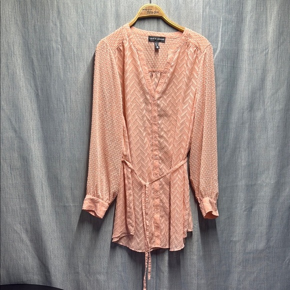 🏴 Women's Pink Button-Up blouse size 18 - Picture 1 of 6